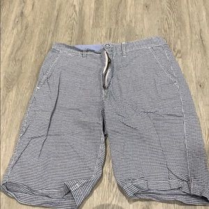 Islandia plaid, checkered, blue and white shorts